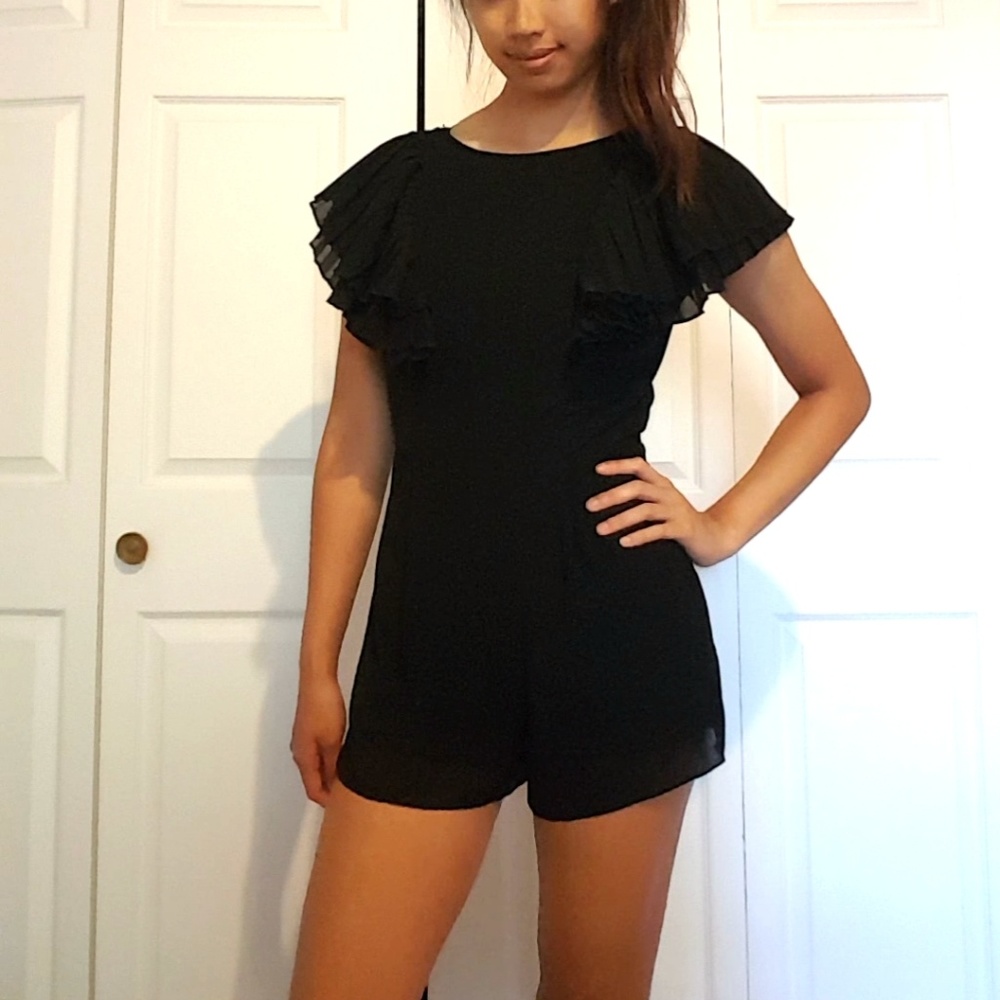 NWOT Forever 21 Black Angel Wing Jumper